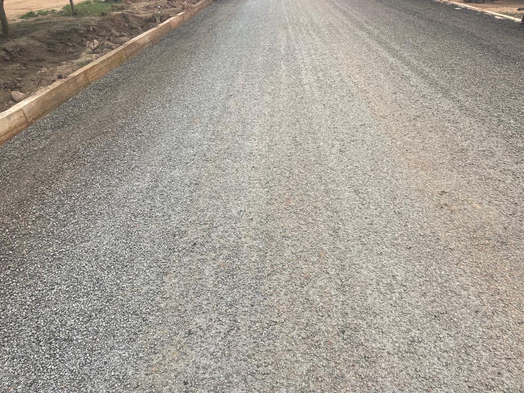 Construction Of Double Seal Bituminous 1.5km Domeabra Road With Side Drains